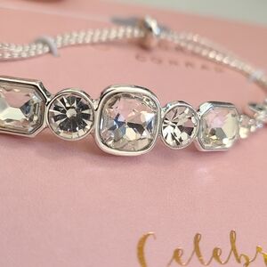 Lauren‎ Conrad adjustable bracelet with crystals/rhinestones*brand new*